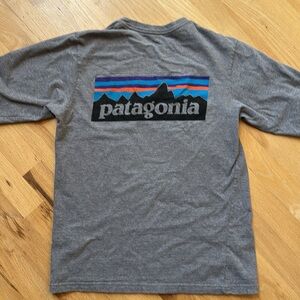 Patagonia classic gray Long Sleeve Tee Regular fit size XS 100% organic cotton